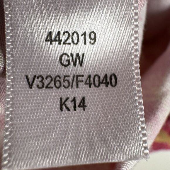 Lands’ End Boys Pineapple Print Shorts Size 10 Slim Pink Yellow Cotton Summer - Picture 7 of 10